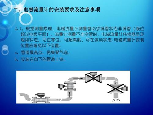 电磁流量计安装
